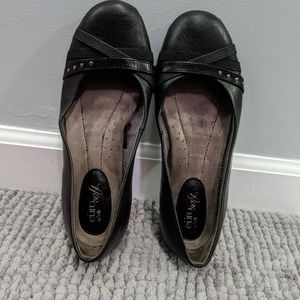Euro Soft "Cate" Black Flats